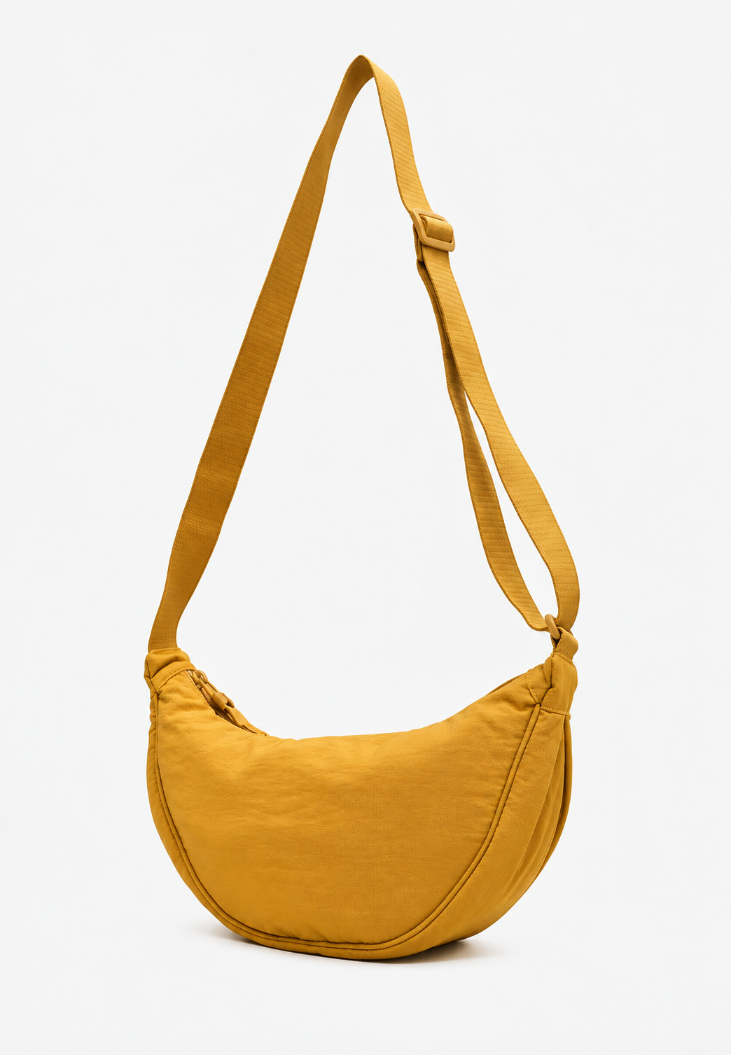 Sac bandoulière femme nylon demi-lune bandoulière réglable - Camille