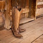 Bottes cowboy femme tige haute brodées style western - Annelie