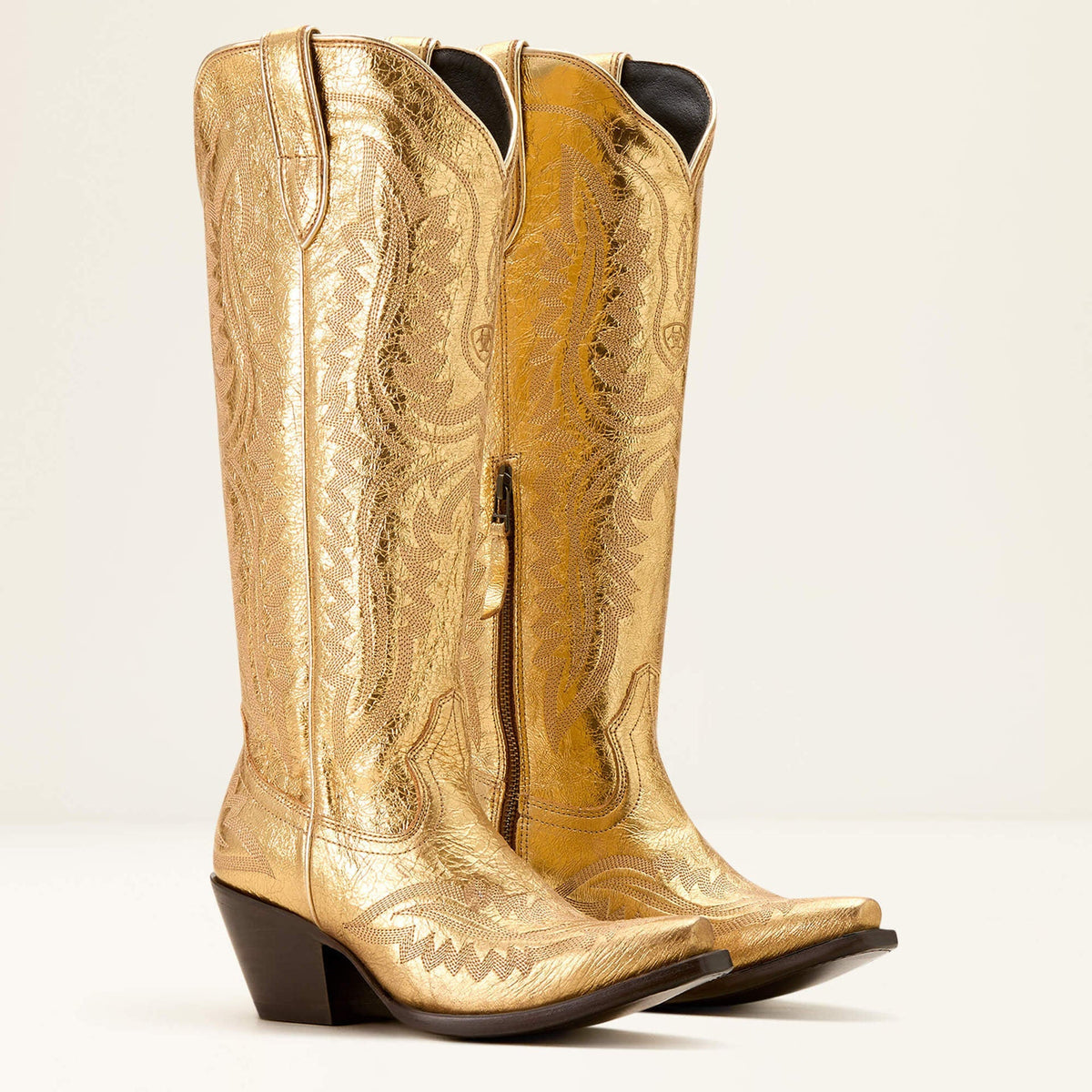 Bottes cowboy femme tige haute brodées style western - Annelie
