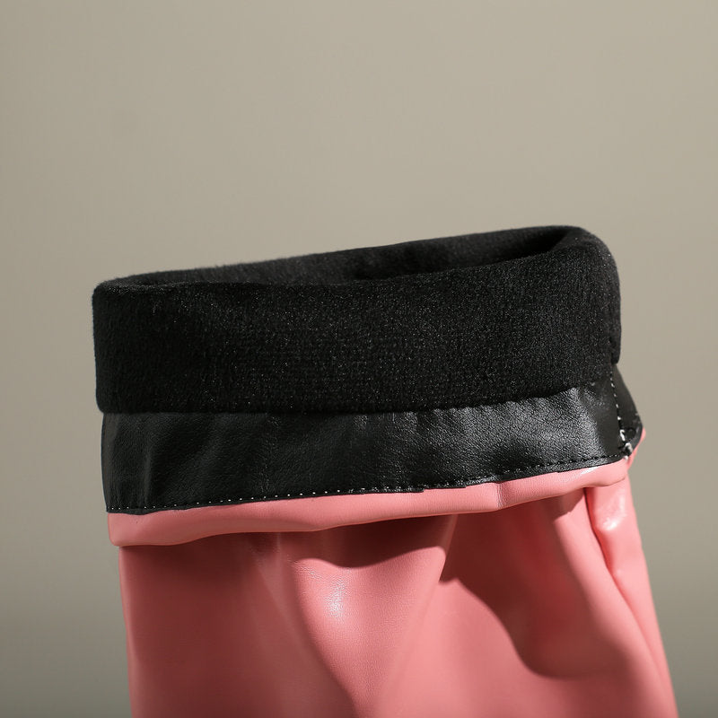 Bottes femme semelle compensée talon bloc tige mi-haute - Sabine