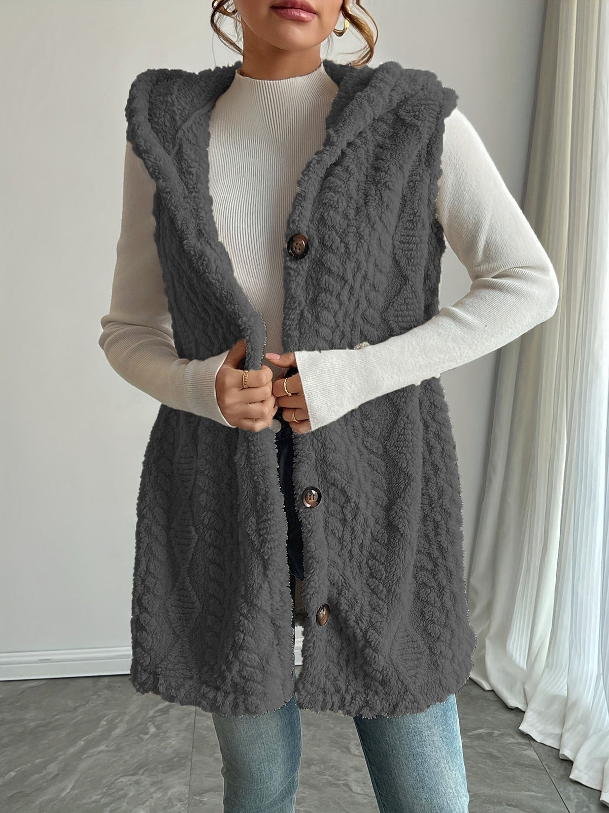 Gilet femme capuche sport confortable loisir décontracté - Aria
