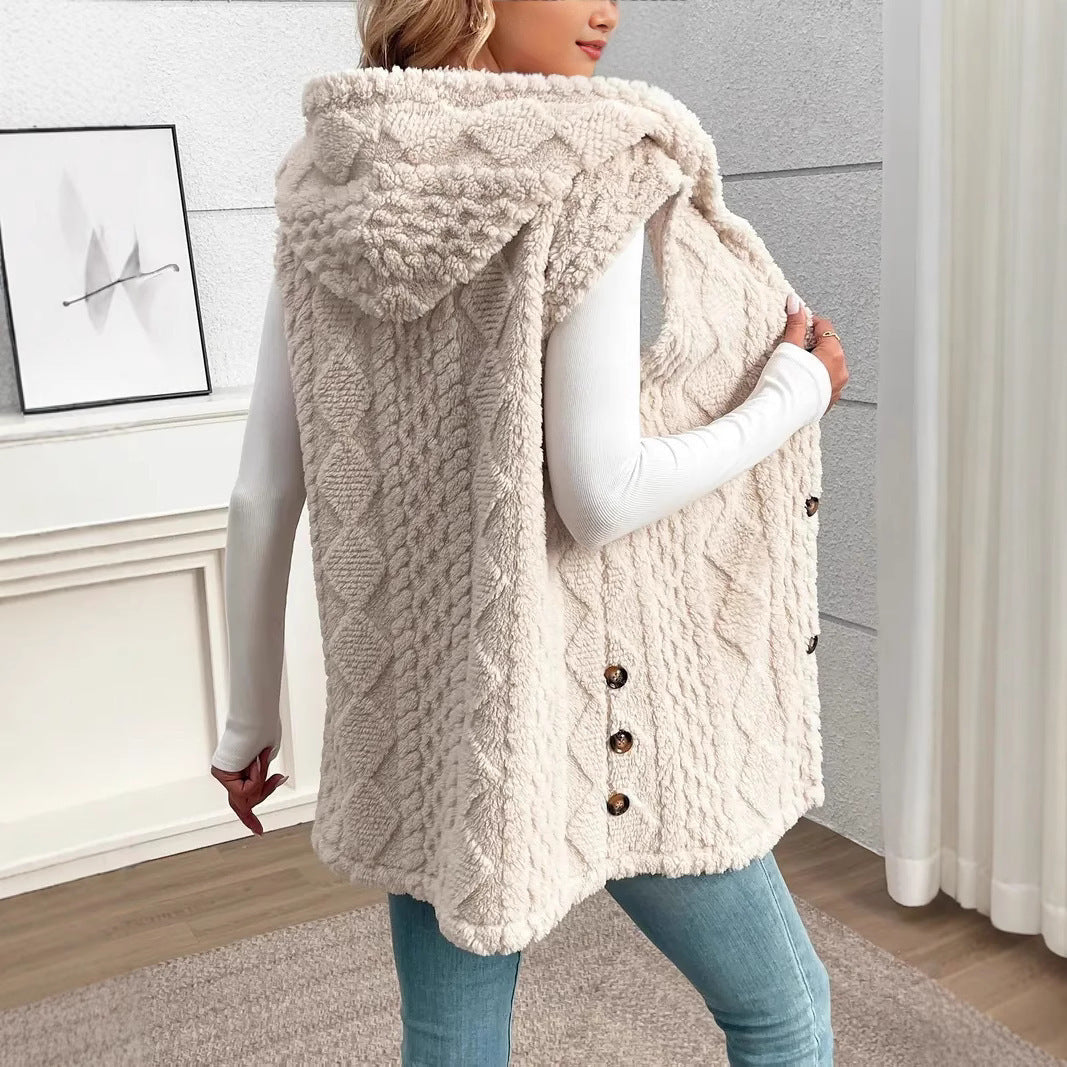 Gilet femme capuche sport confortable loisir décontracté - Aria