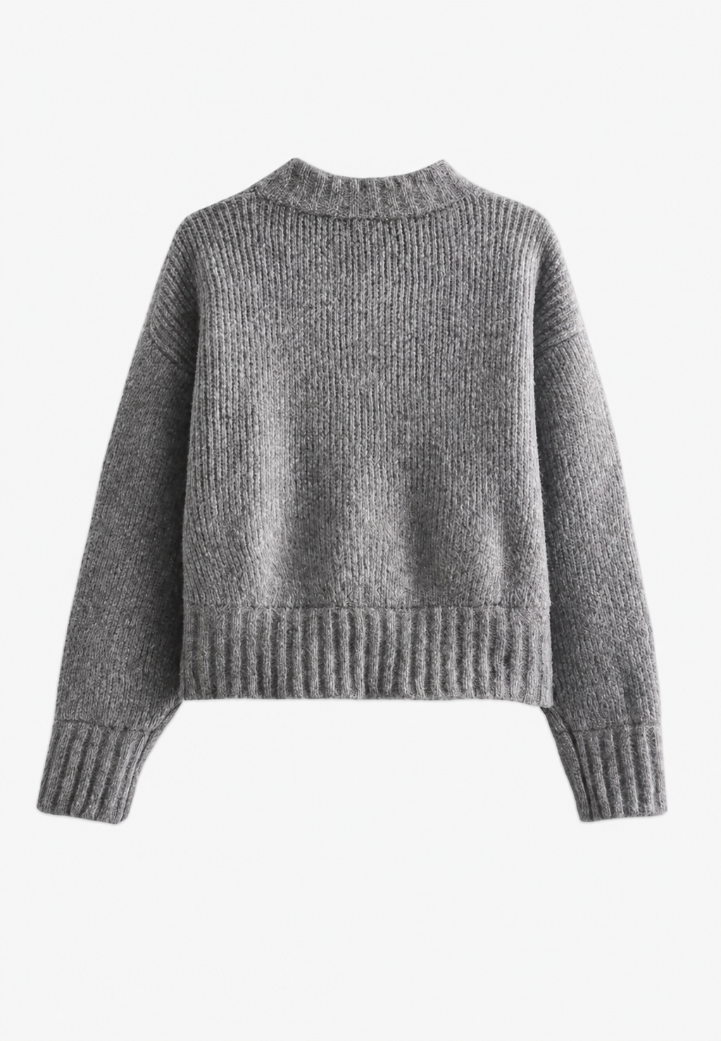Cardigan femme maille côtelée coupe ample fermeture éclair - Hanne