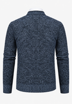 Cardigan homme col V boutons maille texturée poches - Levan