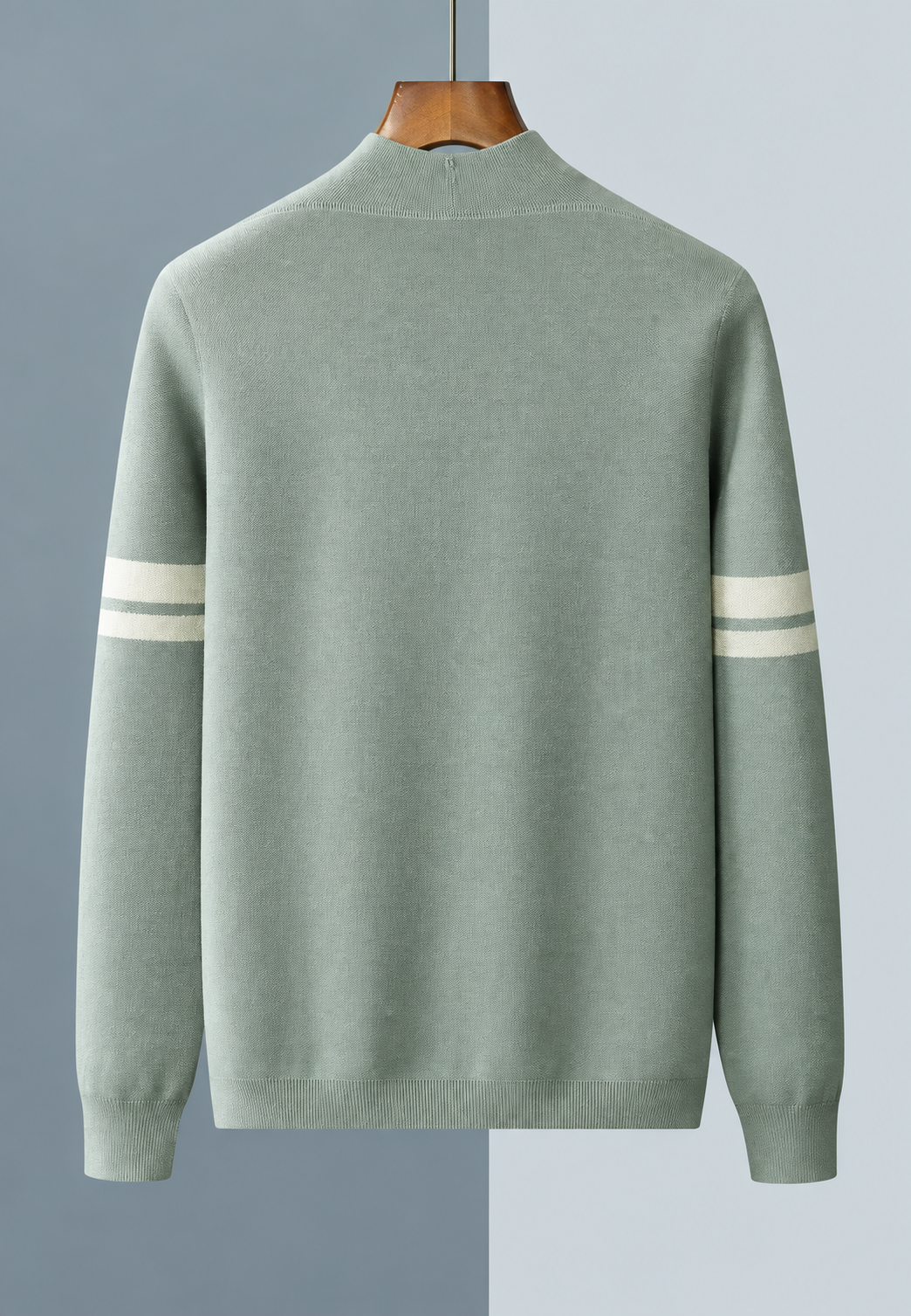 Cardigan homme col V rayures manches boutons maille - Lennart