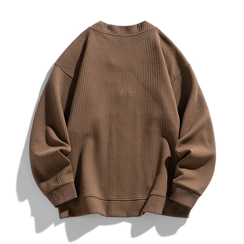 Cardigan homme maille texturée fermeture éclair poches - Ciro