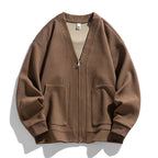 Cardigan homme maille texturée fermeture éclair poches - Ciro