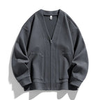 Cardigan homme maille texturée fermeture éclair poches - Ciro