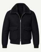 Veste bomber homme col imitation fourrure fermeture éclair - Cédric
