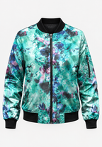 Veste bomber femme imprimé floral fermeture éclair zippée - Felicia