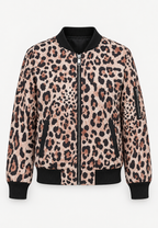 Veste bomber femme imprimé floral fermeture éclair zippée - Felicia