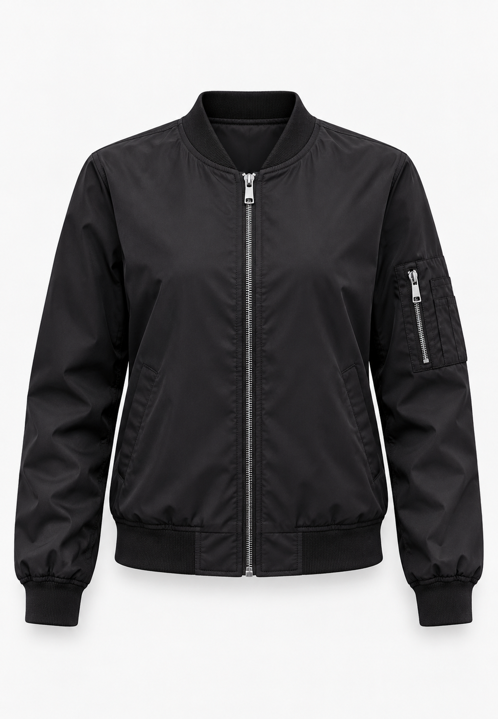 Veste bomber femme imprimé floral fermeture éclair zippée - Felicia