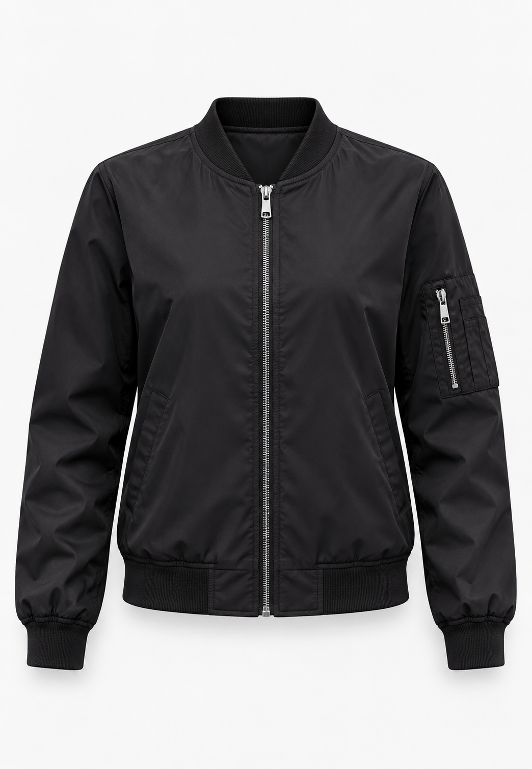 Veste bomber femme imprimé floral fermeture éclair zippée - Felicia