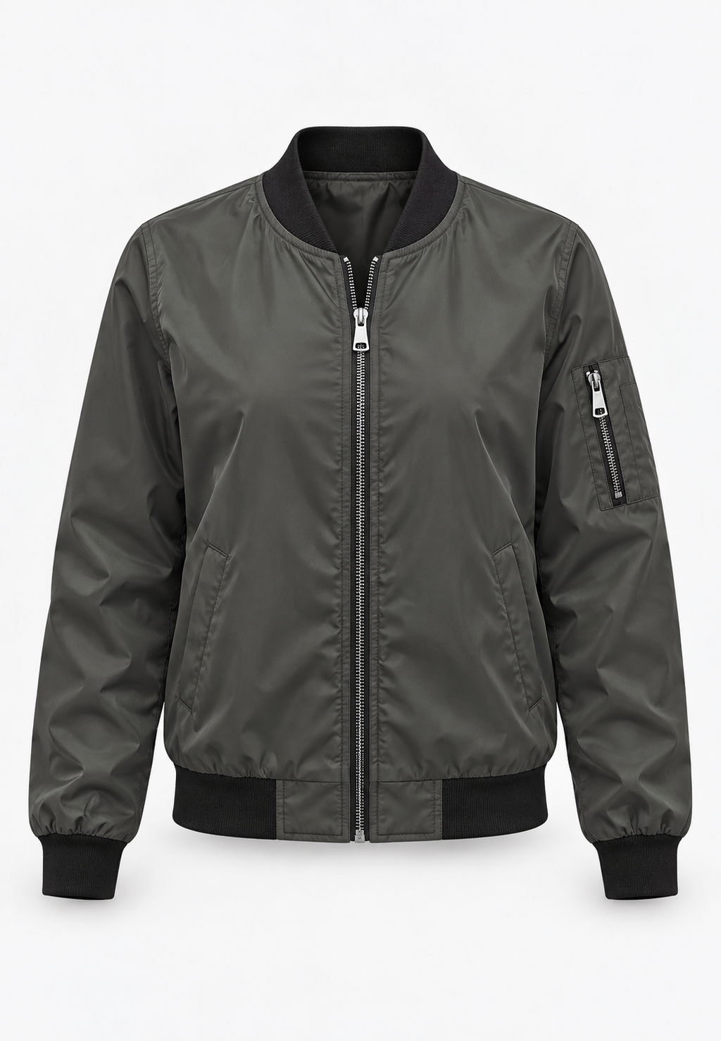 Veste bomber femme imprimé floral fermeture éclair zippée - Felicia