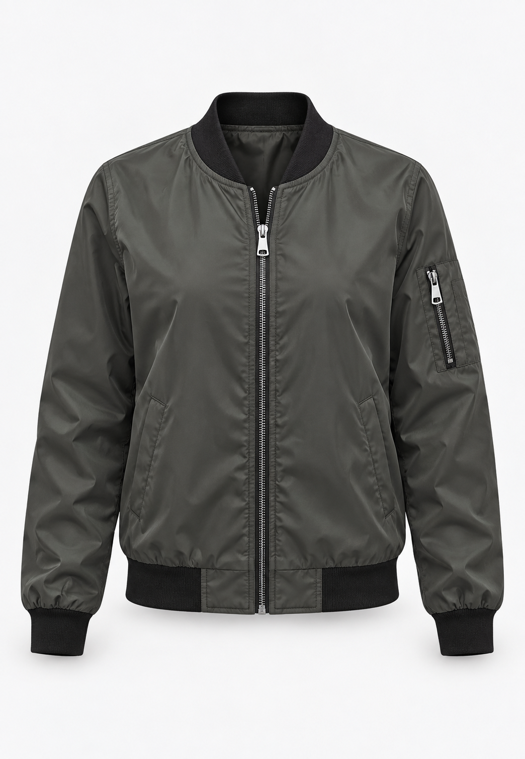 Veste bomber femme imprimé floral fermeture éclair zippée - Felicia