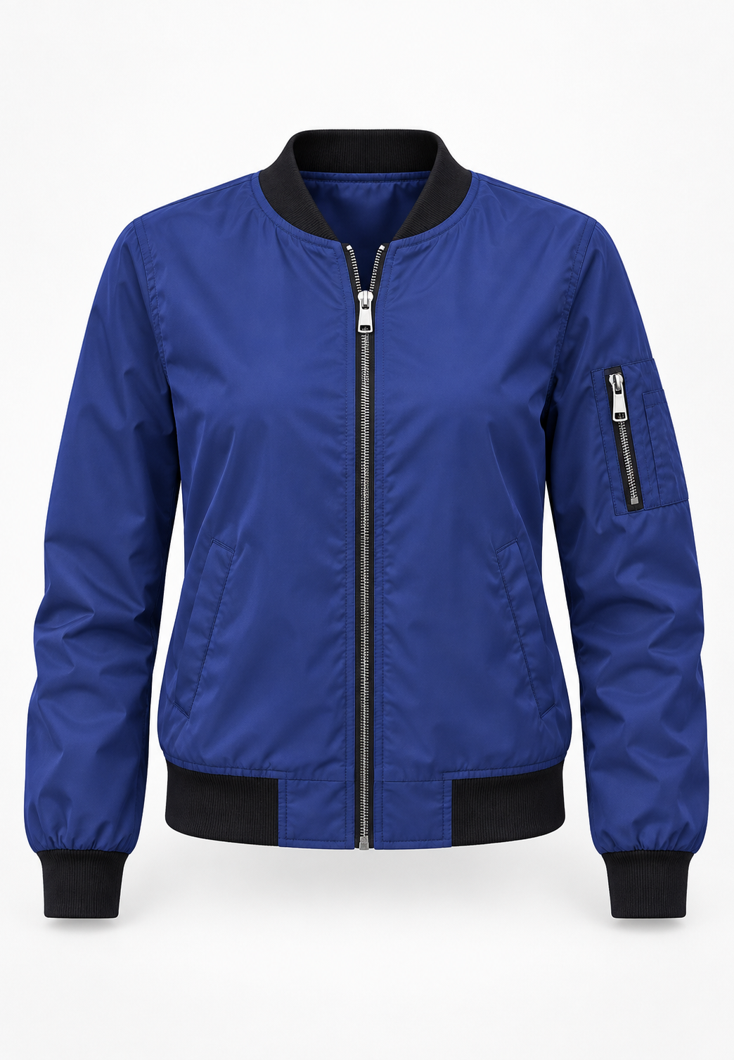 Veste bomber femme imprimé floral fermeture éclair zippée - Felicia