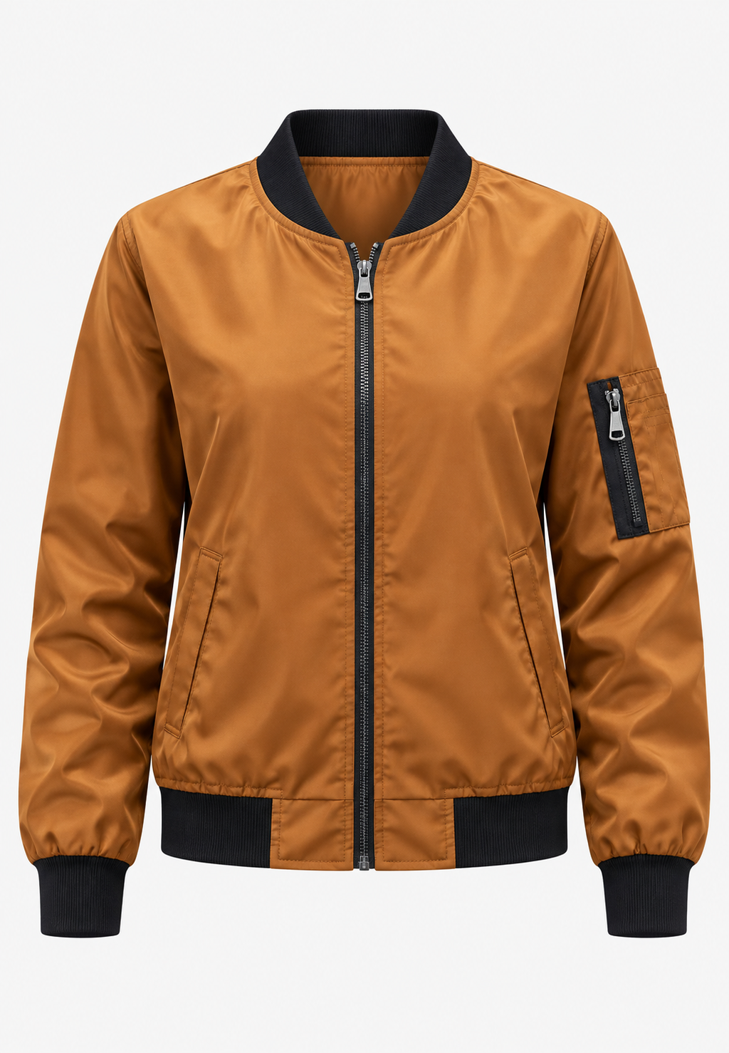 Veste bomber femme imprimé floral fermeture éclair zippée - Felicia
