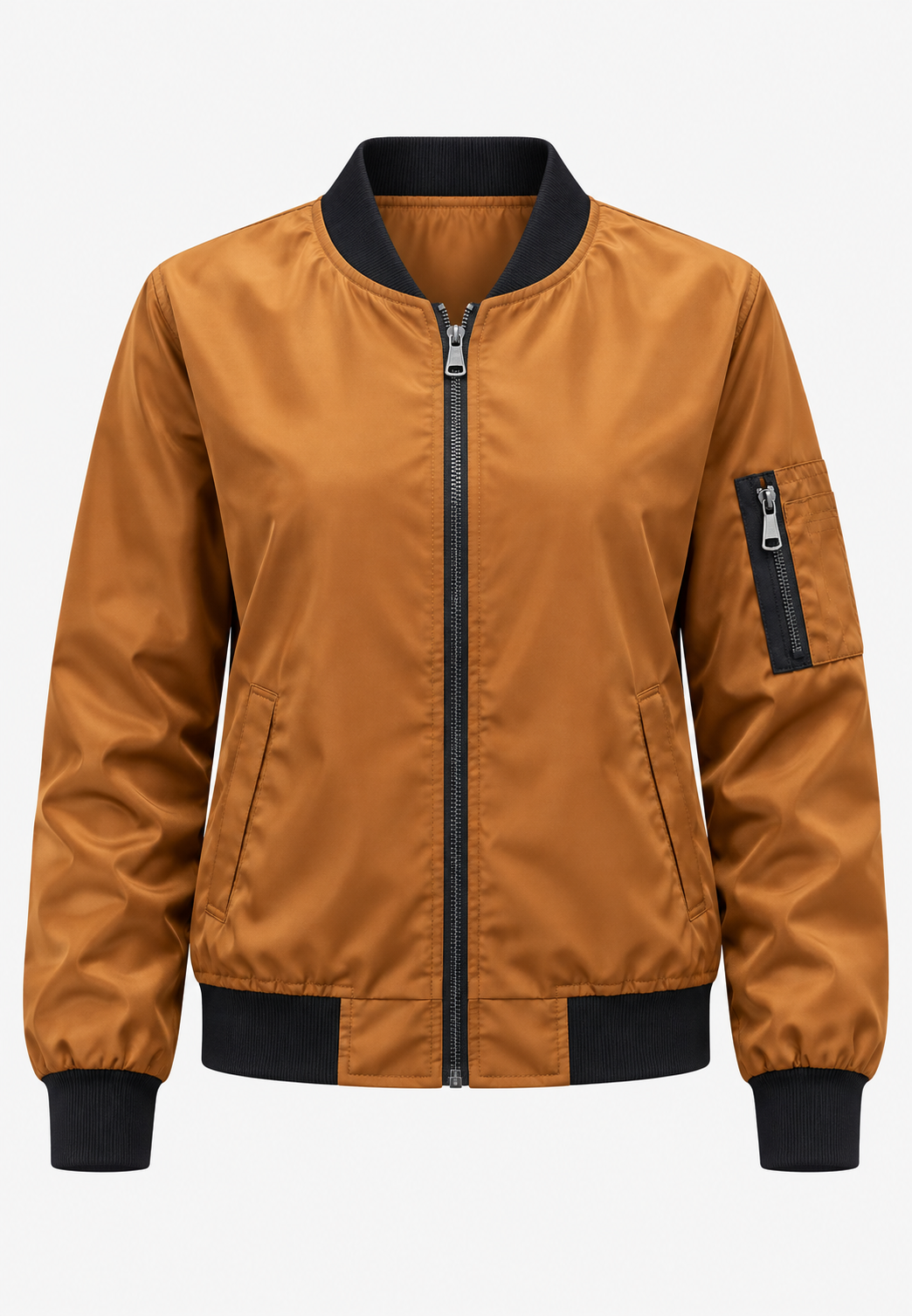 Veste bomber femme imprimé floral fermeture éclair zippée - Felicia