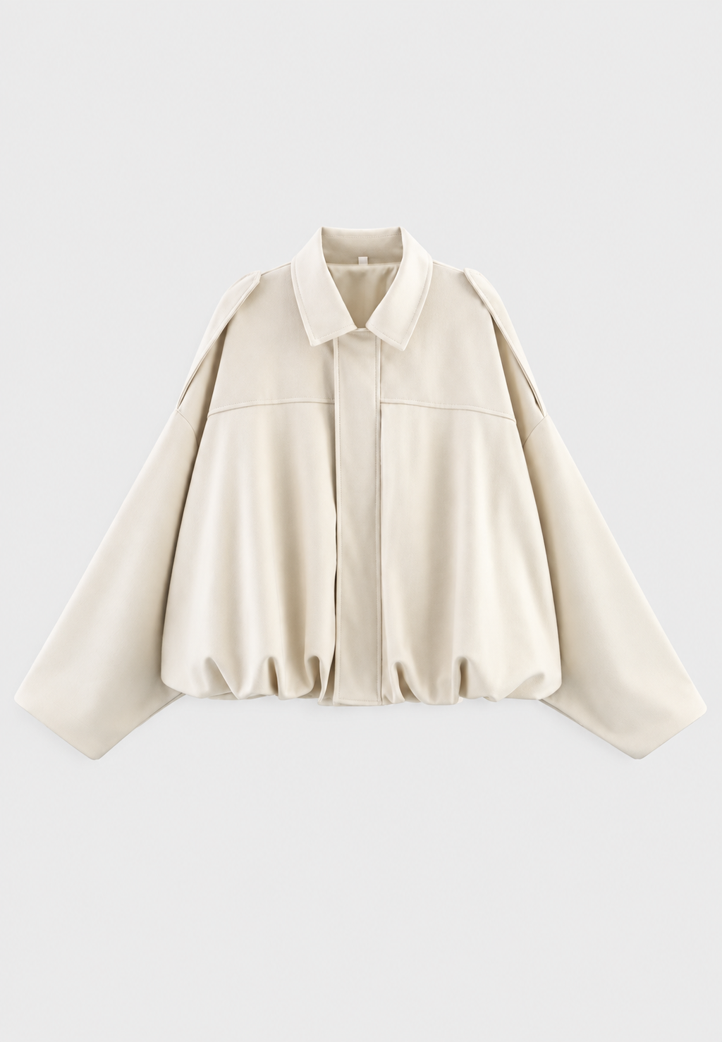 Veste courte femme effet daim col chemise texture douce - Azucena