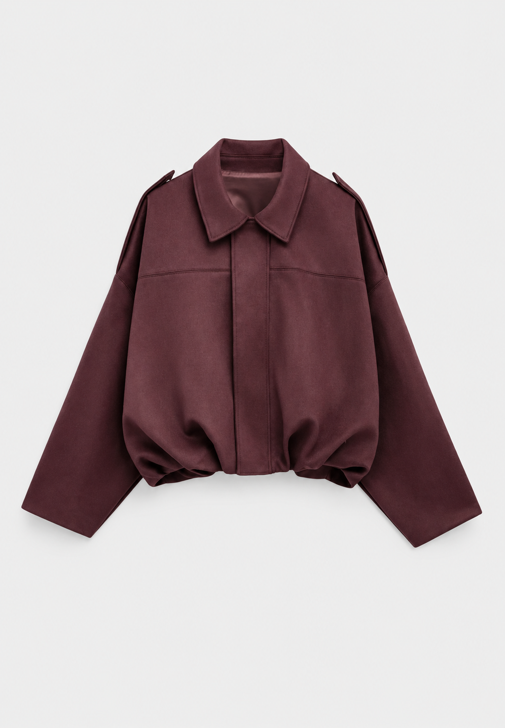 Veste courte femme effet daim col chemise texture douce - Azucena