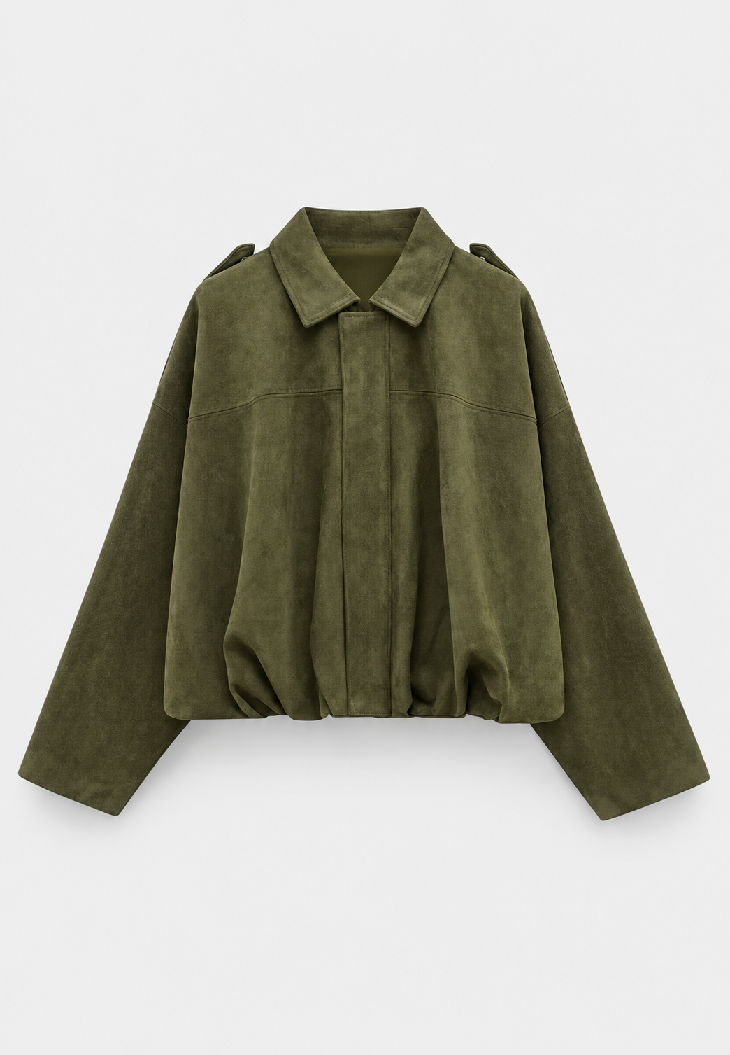 Veste courte femme effet daim col chemise texture douce - Azucena