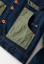 Veste jean homme décontractée multiples poches utilitaire - Kilyan