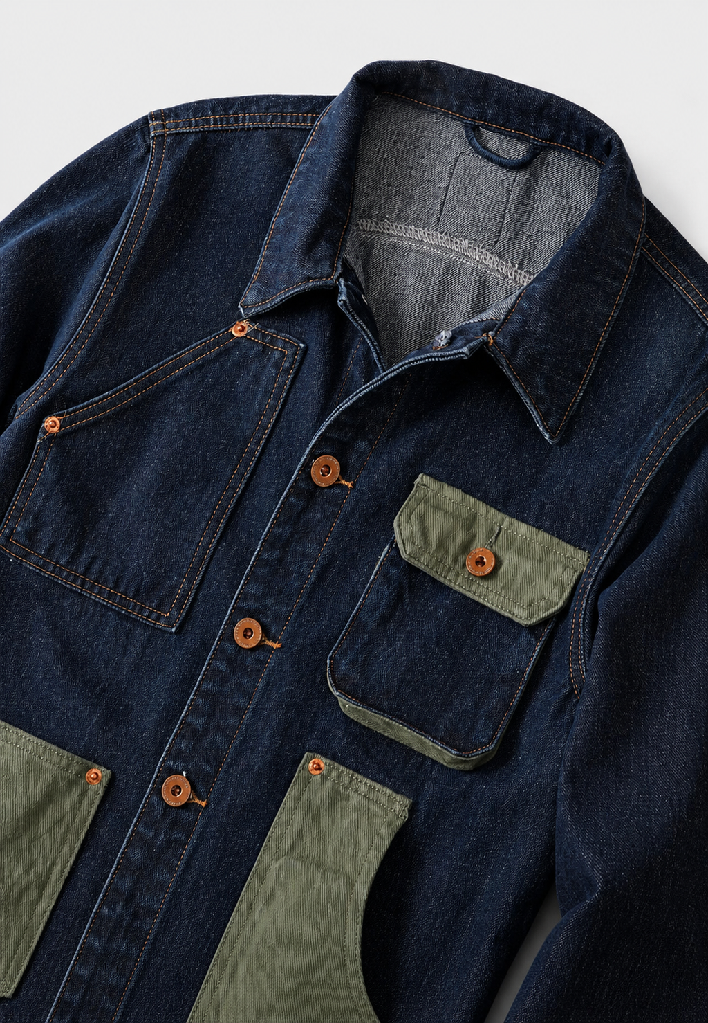 Veste jean homme décontractée multiples poches utilitaire - Kilyan