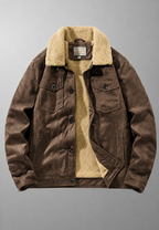 Veste homme effet daim doublure peau de mouton chaude - Bruno