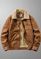 Veste homme effet daim doublure peau de mouton chaude - Bruno
