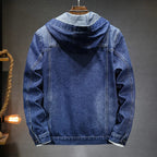 Veste jean homme capuche effet délavé denim casual - Bennett