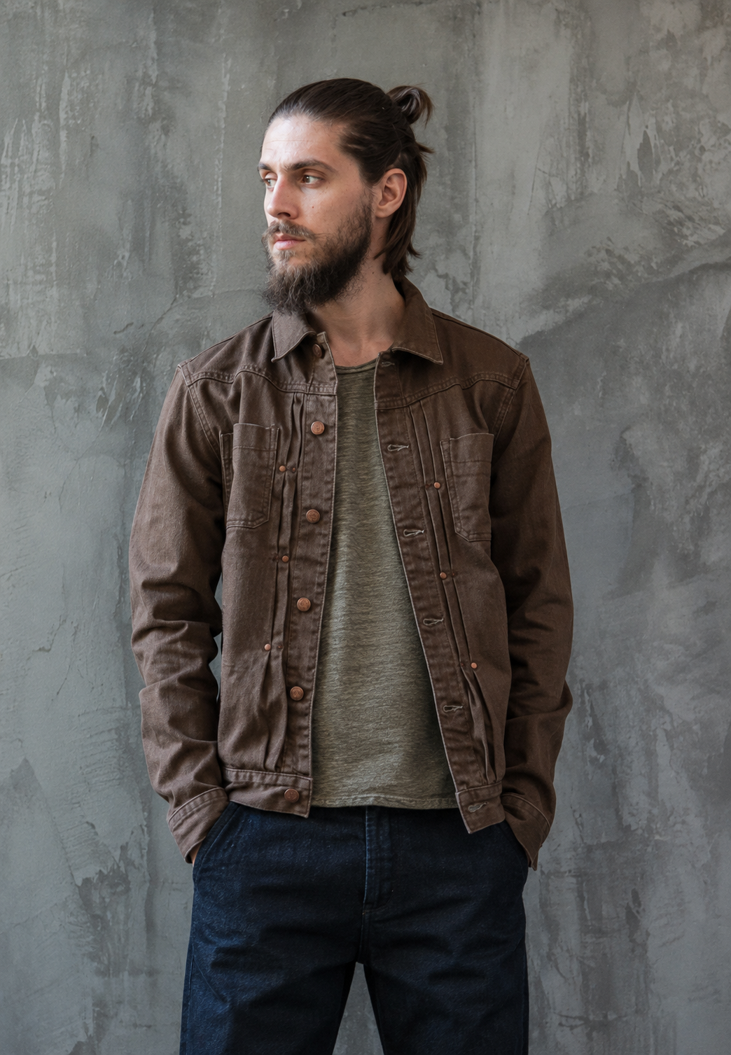 Veste travail homme effet délavé poches avant workwear - Arvid