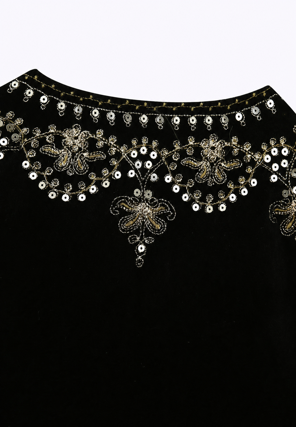 Gilet femme velours motifs floraux brodés élégant fête - Celina
