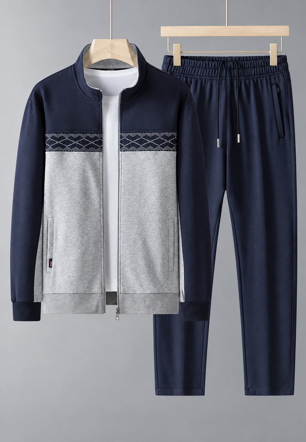 Survêtement homme deux pièces zippé col montant coordonné - Lasse