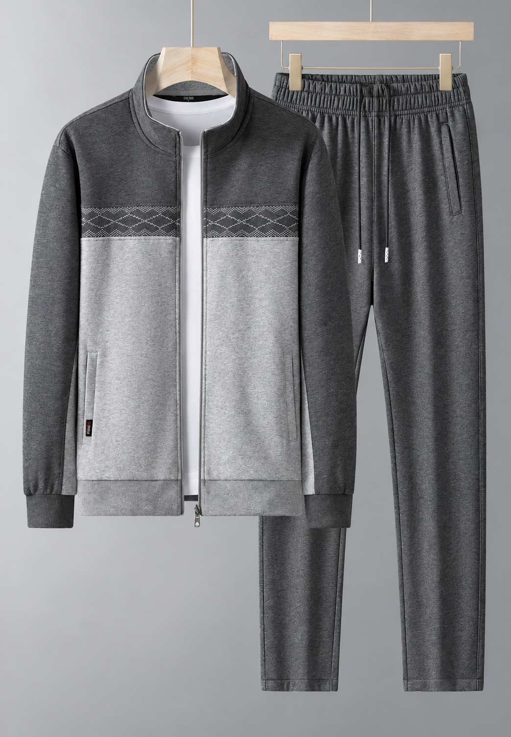 Survêtement homme deux pièces zippé col montant coordonné - Lasse