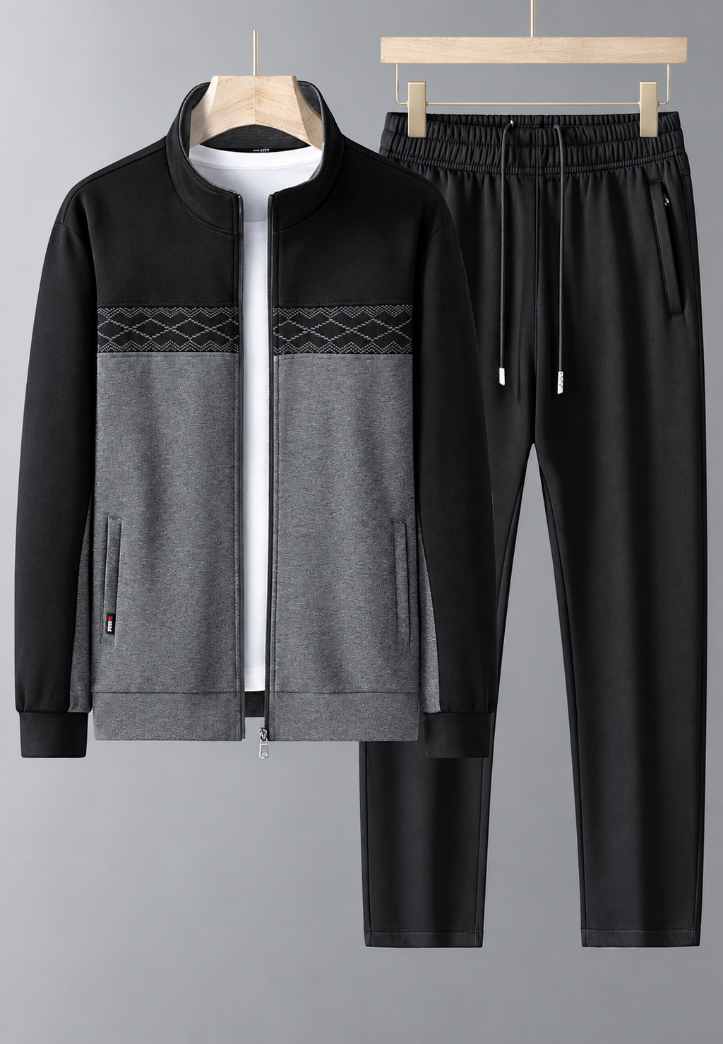 Survêtement homme deux pièces zippé col montant coordonné - Lasse