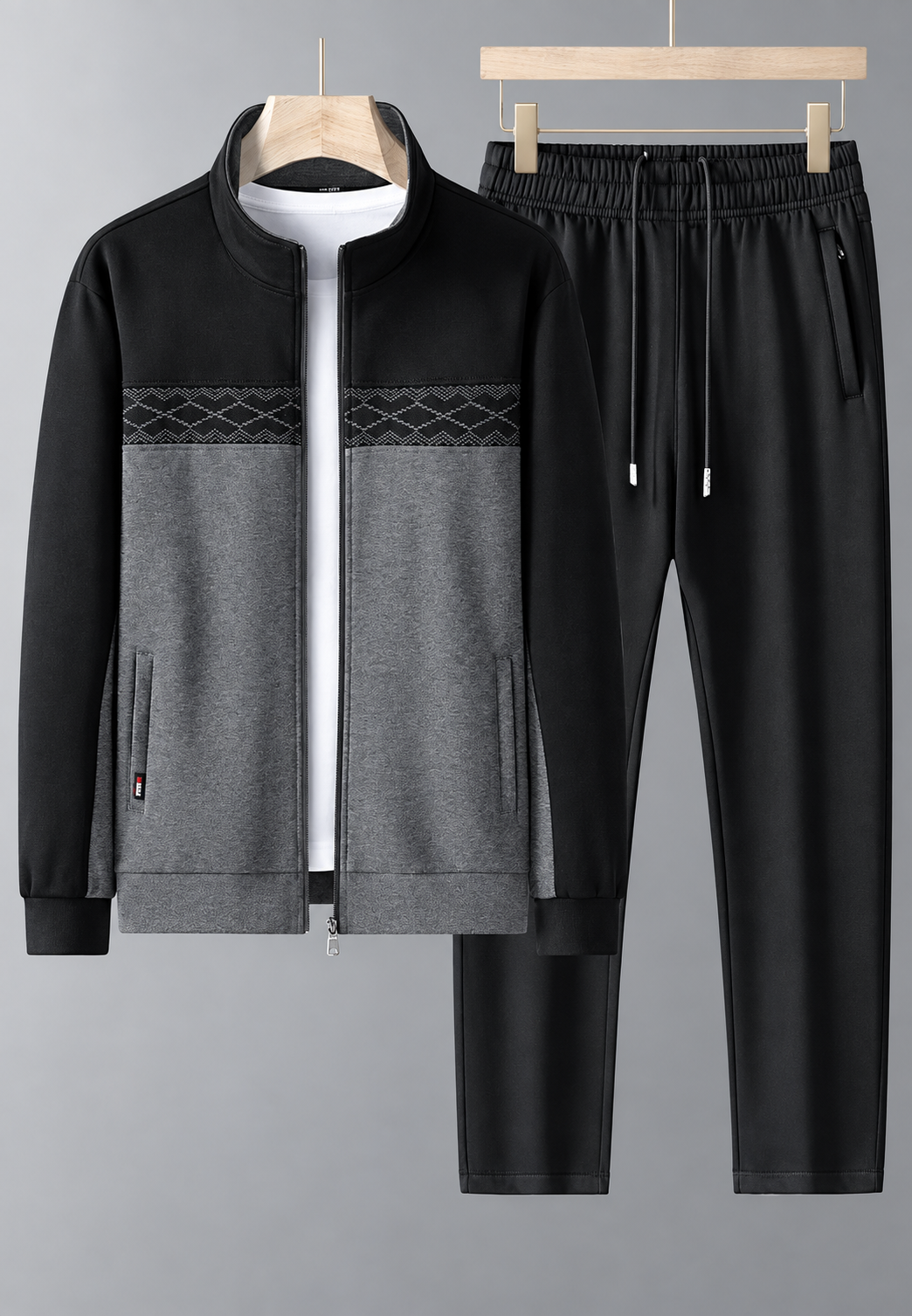 Survêtement homme deux pièces zippé col montant coordonné - Lasse