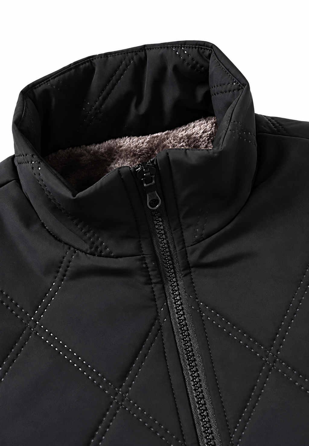Veste matelassée homme col montant intérieur polaire chaude - Valdemar