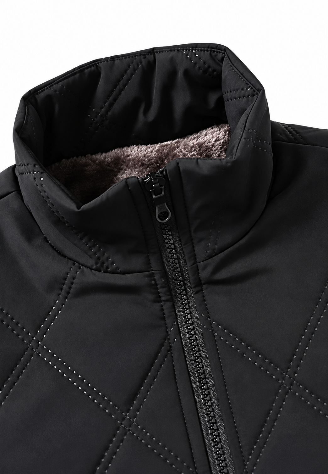 Veste matelassée homme col montant intérieur polaire chaude - Valdemar