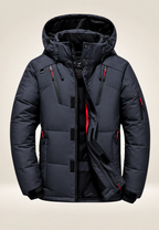 Veste matelassée outdoor homme capuche col montant hiver - Stellan