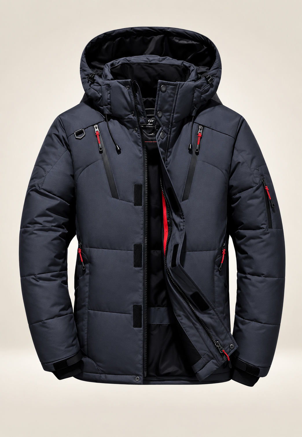 Veste matelassée outdoor homme capuche col montant hiver - Stellan