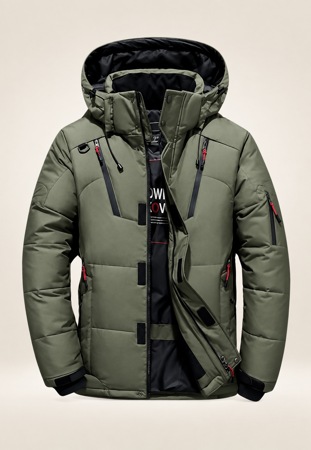 Veste matelassée outdoor homme capuche col montant hiver - Stellan