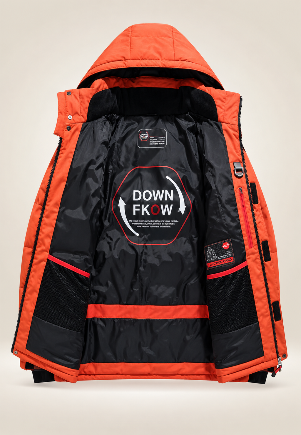 Veste matelassée outdoor homme capuche col montant hiver - Stellan