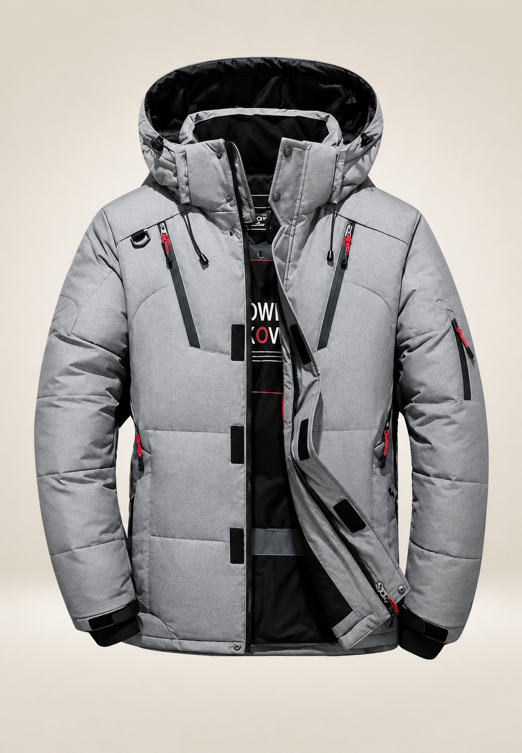 Veste matelassée outdoor homme capuche col montant hiver - Stellan