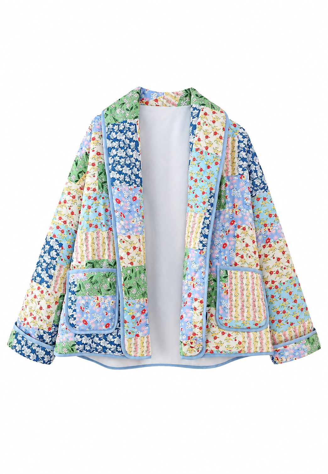 Veste matelassée femme imprimés floraux assortis coordonnés - Marielle