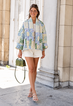 Veste matelassée femme imprimés floraux assortis coordonnés - Marielle