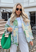 Veste matelassée femme imprimés floraux assortis coordonnés - Marielle