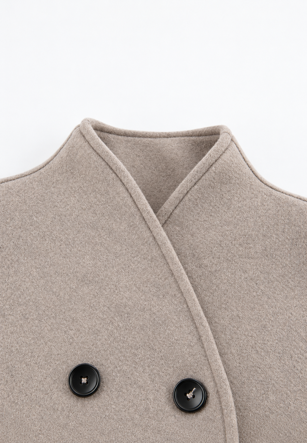 Veste courte femme double boutonnage col rond chic - Esmée