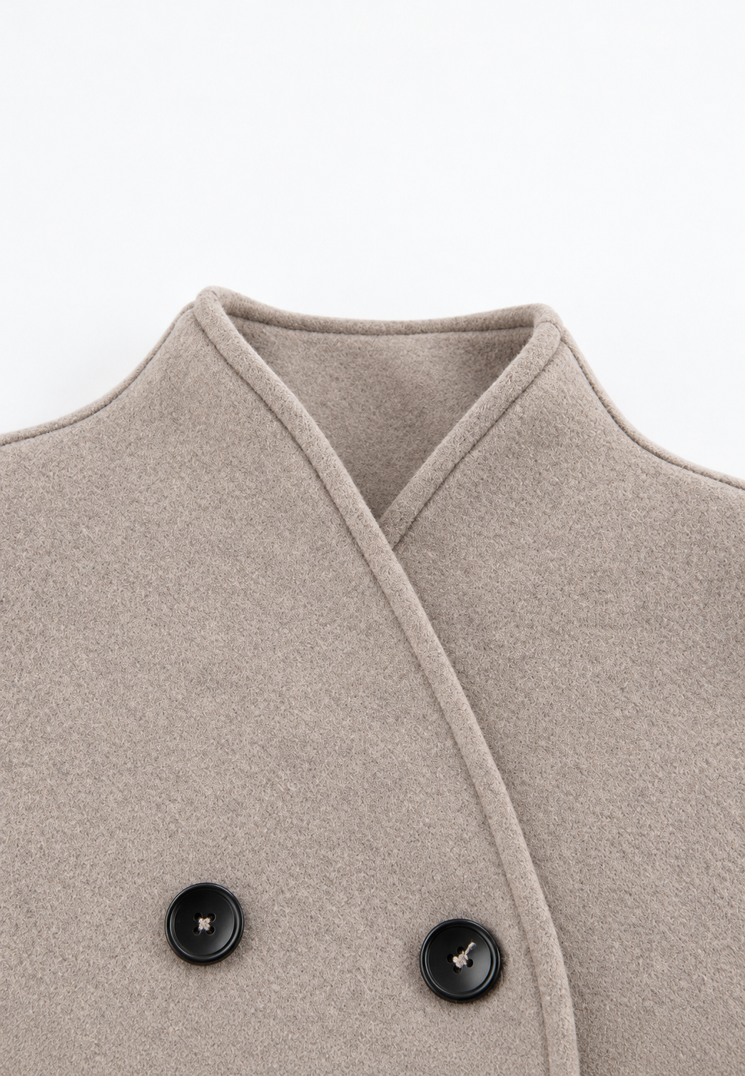 Veste courte femme double boutonnage col rond chic - Esmée