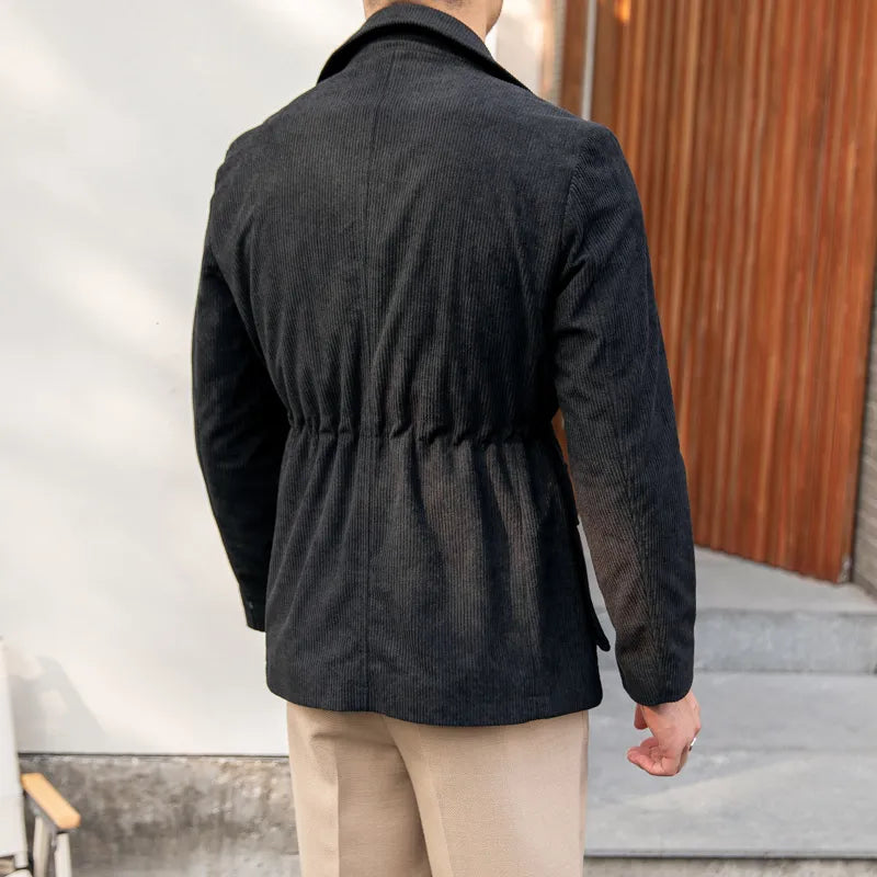 Veste homme velours côtelé élégante poches texture automne - Julien