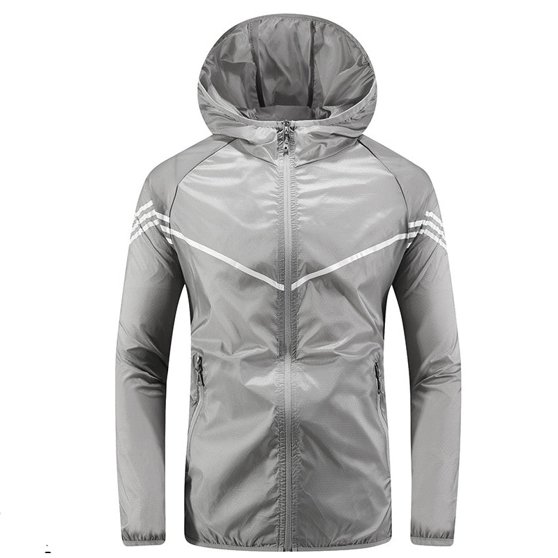 Veste imperméable homme capuche poches fermeture éclair pluie - Thiago